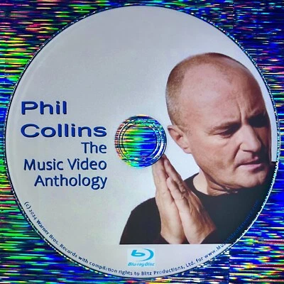 Phil Collins The Music Video Anthology Blu-ray DVD (42 Videos) Genesis 3.5 HOURS - Image 1 of 4