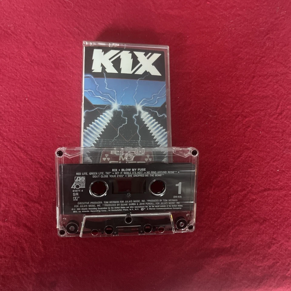 KIX, Blow My Fuse, Cassette 1988 Atlantic Records - Image 1 of 1