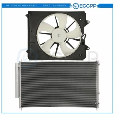AC Condenser Cooling Fan Kit For 2011 2012 2013-2017 Honda Odyssey Foto 1 de 4