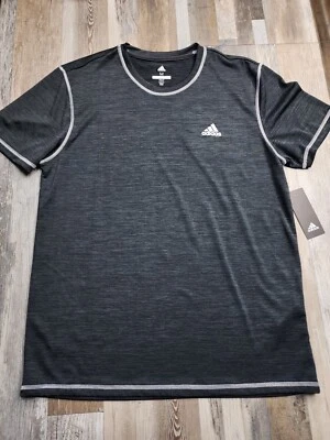 New *Tag Hole Defect On Back* Adidas Golf Tech Tee Space Dye MEDIUM - Image 1 of 4