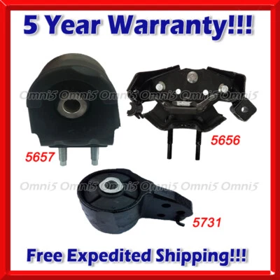 N283 Compatível com 2008-2014 Lincoln Navigator 5.4L RWD AUTO Motor & Trans Mount Set 3 peças - Imagem 1 de 4