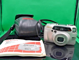 Pentax IQ Zoom 160 35 mm Camera Gray w Case - Picture 1 of 7