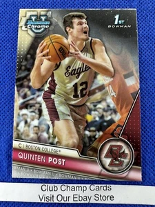 2024 #14 Quinten Post Bowman University Chrome Basketball 1st Boston College - Bild 1 von 2