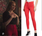 Riverdale TV Series Cheryl Blossom worn by Madelaine Petsch Red Slim Jeans