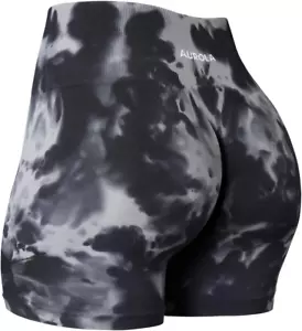 Dream Tie Dye Workout Shorts for Women Seamless Scrunch Soft Active Shorts - Picture 1 of 12