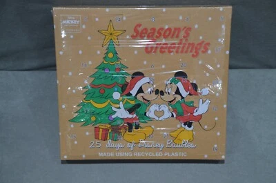 Mickey & Minnie Season's Greetings Advent Calendar 25 Days Of Disney Baubles New - Image 1 of 4
