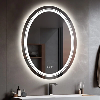 Wisfor Anti-Fog Bathroom Mirrors w/ Dual illuminated Vanity Mirror Dimmable  - Image 1 of 4