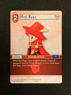 Red Mage 3-001C - Common - Opus 3 - Final Fantasy TCG - Image 1 of 3