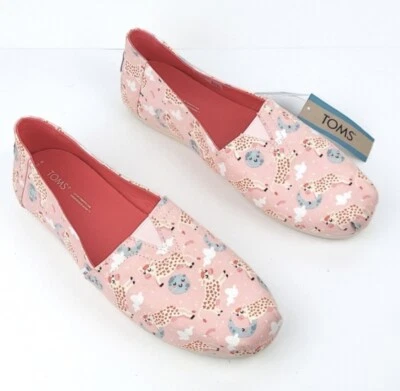 Toms туфли женский размер 8,5 alpargata цветок корова прыгнул через Луну новый с Ярлыками - Изображение 1 из 4