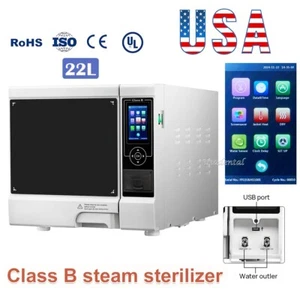 22L Class B Dental Medical Autoclave Steam Sterilizer - Picture 1 of 34