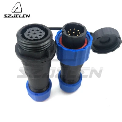 SZJELEN SD16 IP67 Waterproof 9pin Aviation Connectors Plug Socket,LED Power Connector