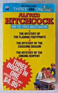 The Three Investigators Flaming Footprints Coughing Dragon Singing Serpent PB - Picture 1 of 16