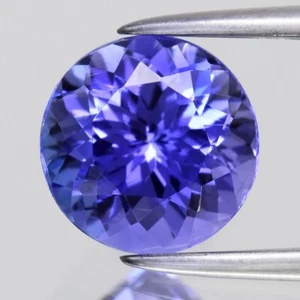 💎 1.56ct VVS Round Natural Violet Blue Tanzanite - Gorgeous, Tanzania Gemstone - Picture 1 of 4