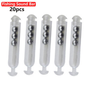 20pcs Plastic Fishing Bar Lures Lure Rattle Insertion Tube for Soft Worm Jig ny
