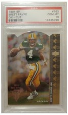 1994 SP Authentic Brett Favre DIE CUTS card #163 graded PSA 10