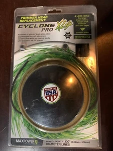 TRIMMER HEAD REPLACEMENT 4 line head uses .08- .13" dia. lines Cyclone Pro XL4 - Picture 1 of 5
