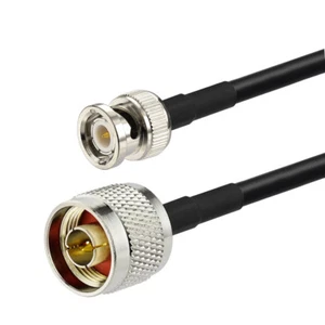 N type male to BNC male plug pigtail coax cable RG58 50cm for Wireless Antenna - Picture 1 of 3