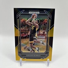 2023 Panini Prizm Draft Picks Black Gold Keegan Murray /5 #100 Kings SSP