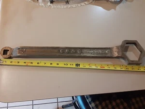 Chicago Burlington Quincy Messing Eisenbahn Schraubenschlüssel CB&Q 23,5" Länge über 5 Pfund - Bild 1 von 6