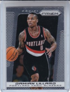 2013-14 PANINI PRIZM DAMIAN LILLARD 2ND YEAR #19 CHROME PORTLAND TRAIL BLAZERS 