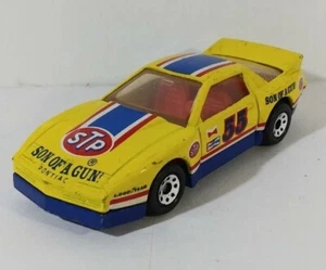 Matchbox S/F #60-G V.1 Yellow Pontiac Firebird S/E #55 Racecar 1/64 Macao - Picture 1 of 12