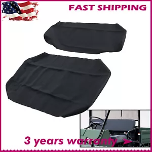 2x Black Heavy-duty Car Seat Covers Fit For Kawasaki Mule 2500 2510 3000 - Foto 1 di 9