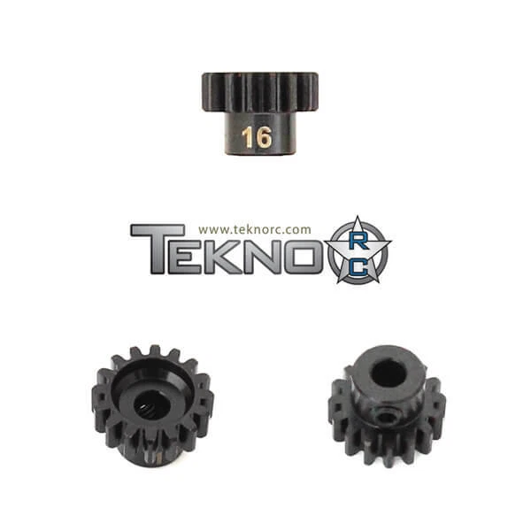 M5 Pinion Gear (16T, MOD1, 5mm bore, M5 set screw) Tekno TKR4176 - Image 1 of 1