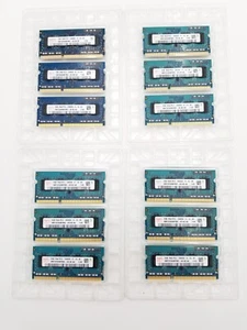 LOT OF 12 - Hynix 2GB Laptop RAM 1RX8 PC3-10600S-09-10-B1 HMT325S6BFR8C-H9 NO AA - Picture 1 of 1