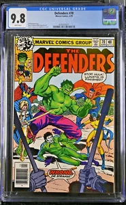 Defenders #70 CGC 9.8 (1979 Marvel) NEWSSTAND Variant Classic Hulk Cover - Picture 1 of 6