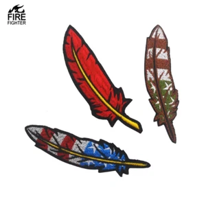 Parche moral gancho y bucle bordado pluma pájaro bandera de Estados Unidos ejército marina USMC aire F - Imagen 1 de 4