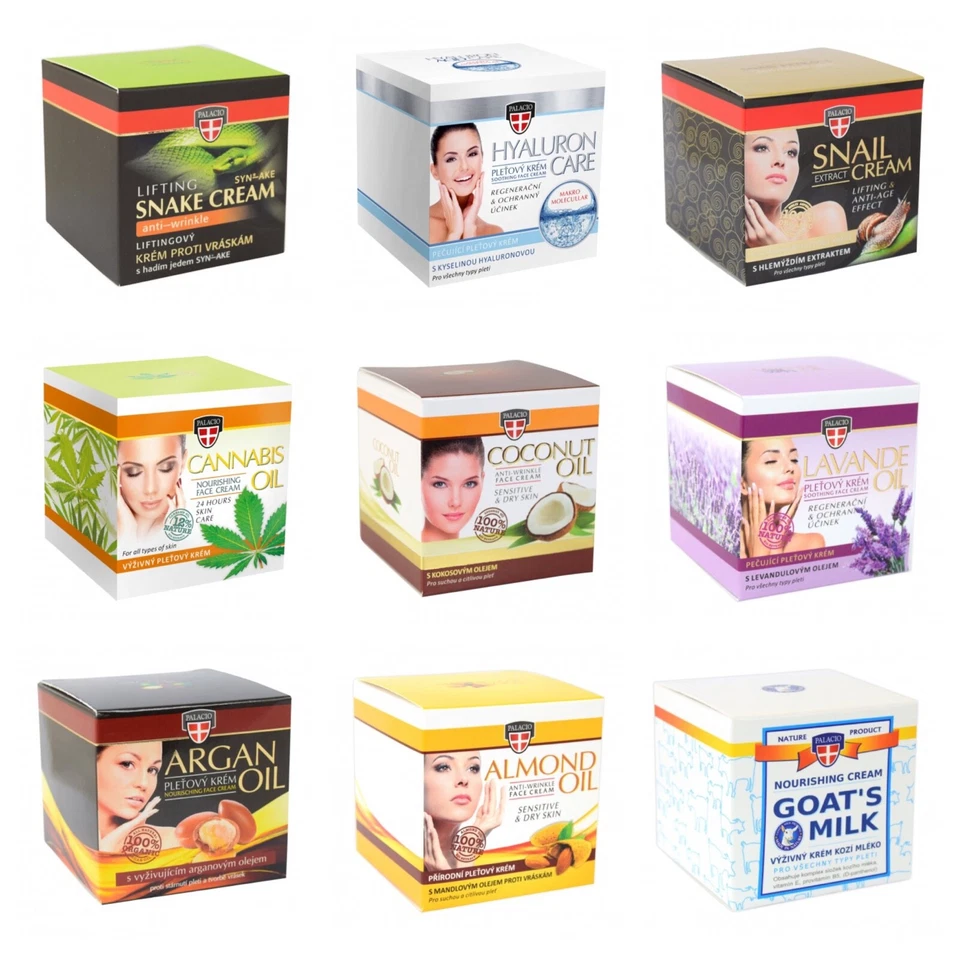 Palacio Gesichtscreme Schlangengift Creme Hyaluron Schnecken Cocos Mandel Argan - Bild 1 von 1