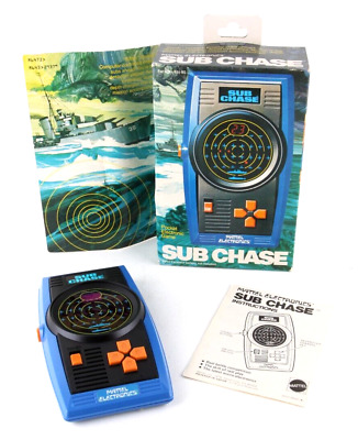 1978 Vintage Sub Chase Handheld Electronic Arcade Game by Mattel - WORKING