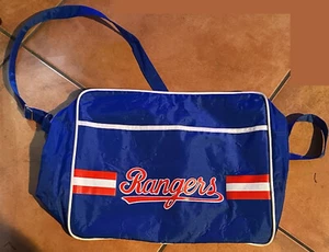 Vintage Texas Rangers Baseball Delta Airlines Promo Shoulder Bag Zip Satchel - Picture 1 of 2