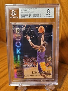 1996-97 Topps Stadium Club Rookies 2 #R9 Kobe Bryant BGS 8 NM-MT - Picture 1 of 2