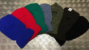 Knitted 1 Hole Balaclava, Beanie Hat / Watch Cap / Ski Hat - All Colours - NEW - Picture 1 of 9