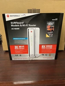 Motorola Arris SURFboard SBG6782-AC Cable Modem Wi-Fi AC Router 4 ports - Picture 1 of 4