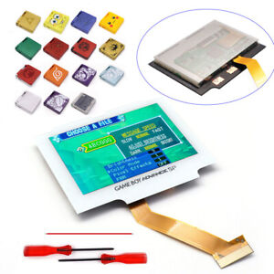 Drop In GBA SP 3" IPS Backlight V5 LCD Pre Laminated Screen Kit+Gameboy Shell