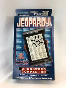 New Vintage JEOPARDY Crossword Companion Roll A Puzzle System NIB Hand- Held - Picture 1 of 4