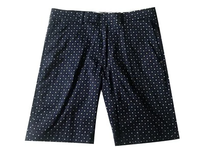 Pantalones Cortos RLX Ralph Lauren Golf Para Hombre Lunares Calce Clásico Elastizados Azul Marino 30 Foto 1 de 4