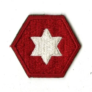 Sixth Army 1st Design White Back Patch WWII Vintage Philippines Pacific - Picture 1 of 2