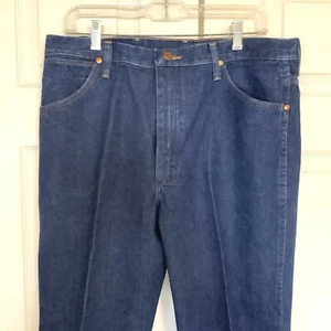 Lot Of (2) Vintage 90s Wrangler Regular Fit Jeans 36x32 Blue Denim Dark wash - Picture 1 of 5