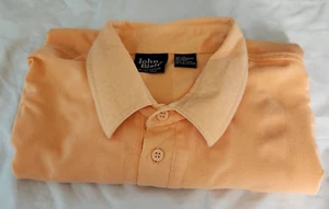 John Blair Men's XL Short Sleeve Collared Shirt Banded Waist Lightweight Peach - Picture 1 of 8