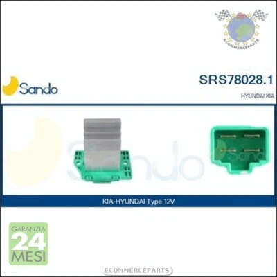 Resistenza ventola abitacolo Sando per HYUNDAI ix35 i20 KIA PICANTO - Immagine 1 di 3