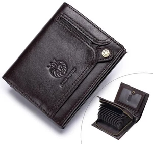 Large Capacity Wallets for Men Genuine Leather RFID Blocking Accordion Credit... - Picture 1 of 8