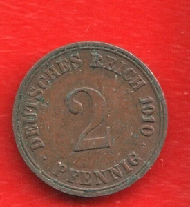 ALEMANIA 2 PENIQUES 1910 - Imagen 1 de 2