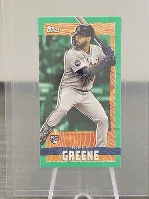 2023 Topps Rip Mini RILEY GREENE Rookie Chartreuse card #MRIP-RG 12/15 Tigers - Image 1 of 3