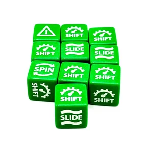10x DADOS DESLIZANTES GASLANDS VERDE - Imagen 1 de 1