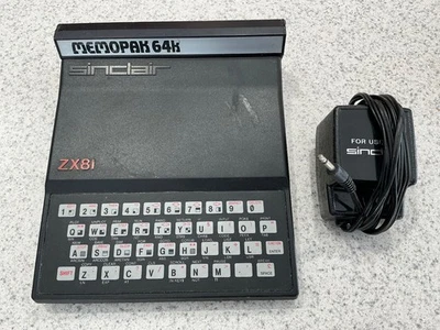 Computadora Sinclair ZX81 de colección SIN PROBAR con módulo RAM sin probar como está Foto 1 de 3