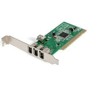 StarTech.com 4 porty PCI 1394a FireWire Adapter Card - 3 zewnętrzne 1 wewnętrzny ogień - Zdjęcie 1 z 6