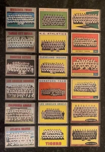 LOTE DE TARJETAS DE EQUIPO (TODAS SIN MARCAR) 218 EN TOTAL 1960-1980 TOPPS BÉISBOL... ¡COMO NUEVO! - Imagen 1 de 13